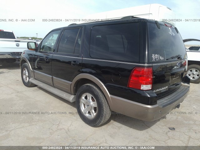 1FMPU17L24LA35681 - 2004 FORD EXPEDITION EDDIE BAUER BLACK photo 3