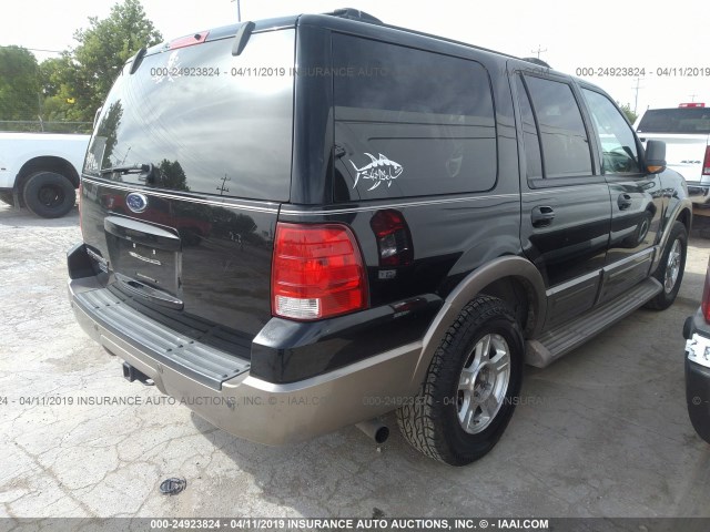 1FMPU17L24LA35681 - 2004 FORD EXPEDITION EDDIE BAUER BLACK photo 4