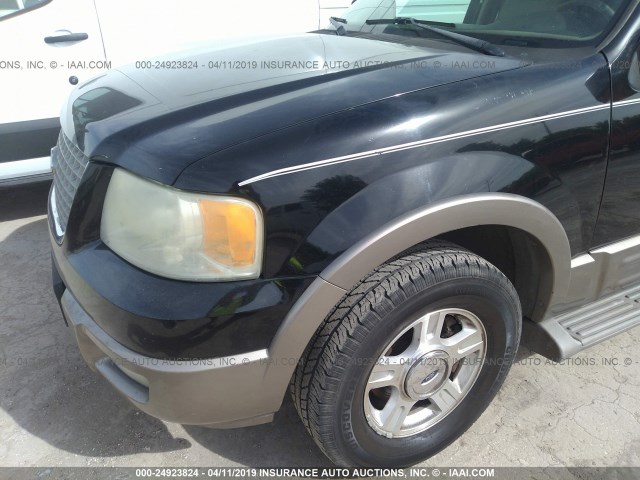 1FMPU17L24LA35681 - 2004 FORD EXPEDITION EDDIE BAUER BLACK photo 6