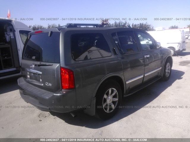 5N3AA08A17N801244 - 2007 INFINITI QX56 GRAY photo 4