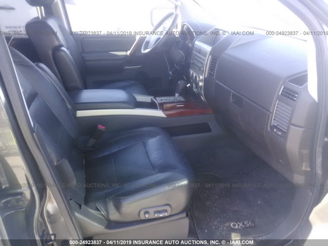 5N3AA08A17N801244 - 2007 INFINITI QX56 GRAY photo 5