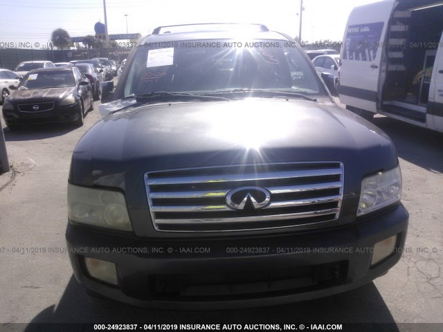 5N3AA08A17N801244 - 2007 INFINITI QX56 GRAY photo 6