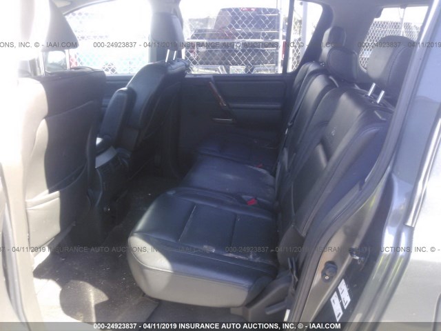 5N3AA08A17N801244 - 2007 INFINITI QX56 GRAY photo 8