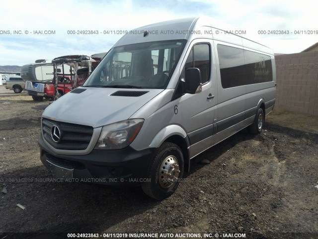 WD3PF4CC6E5925588 - 2014 MERCEDES-BENZ SPRINTER 3500 GRAY photo 2