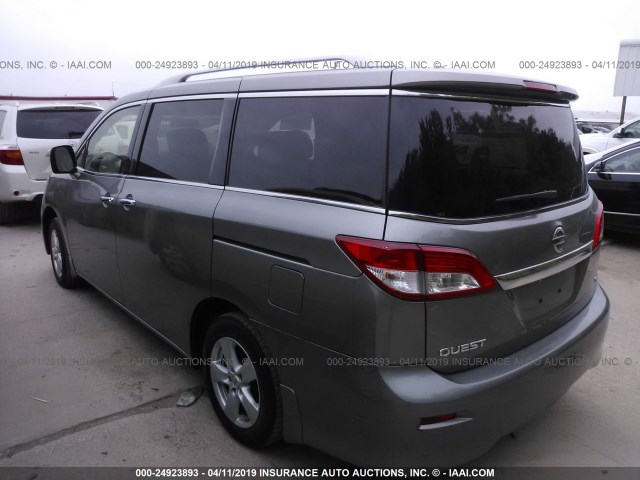 JN8AE2KP4D9070862 - 2013 NISSAN QUEST S/SV/SL/LE GRAY photo 3