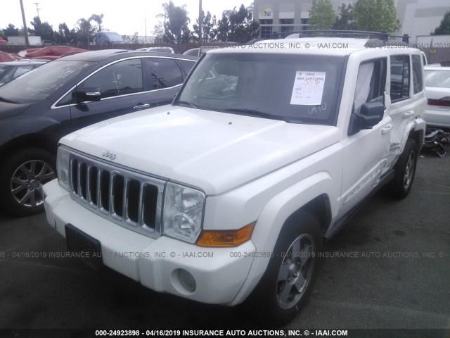 1J4RH4GK8AC113865 - 2010 JEEP COMMANDER SPORT WHITE photo 2