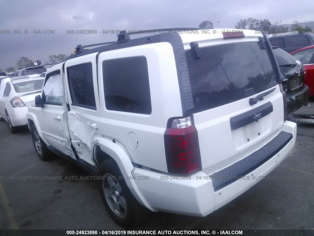 1J4RH4GK8AC113865 - 2010 JEEP COMMANDER SPORT WHITE photo 3