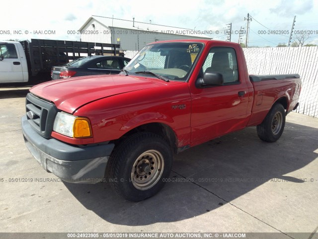 1FTYR10U95PA93679 - 2005 FORD RANGER RED photo 2