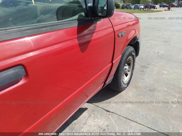 1FTYR10U95PA93679 - 2005 FORD RANGER RED photo 6