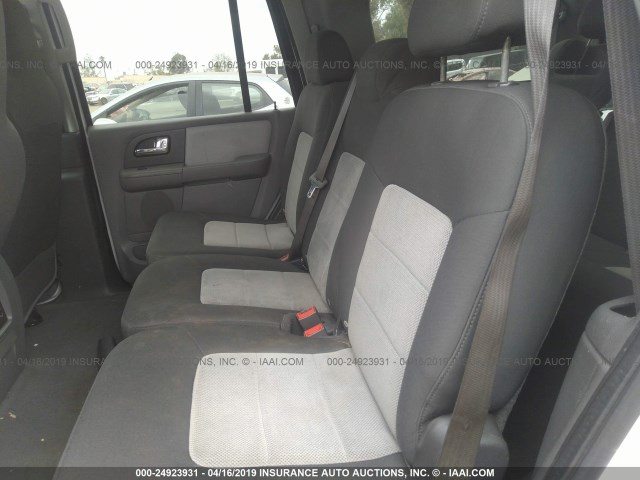 1FMPU15505LA14835 - 2005 FORD EXPEDITION XLT WHITE photo 8