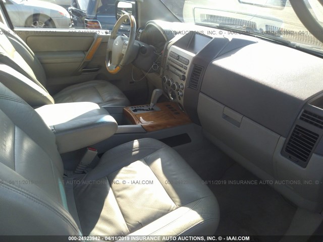 5N3AA08C14N811821 - 2004 INFINITI QX56 GRAY photo 5