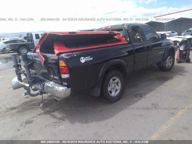 5TBBT44144S453365 - 2004 TOYOTA TUNDRA ACCESS CAB SR5 BLACK photo 4