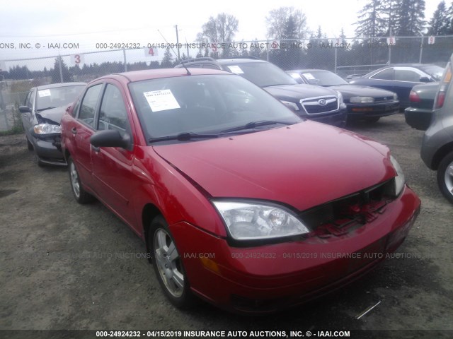 1FAFP34N77W314318 - 2007 FORD FOCUS ZX4/S/SE/SES RED photo 1