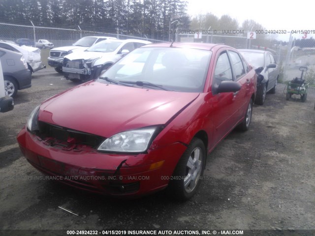 1FAFP34N77W314318 - 2007 FORD FOCUS ZX4/S/SE/SES RED photo 2