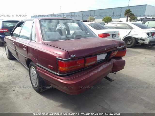 JT2SV21E3M3461108 - 1991 TOYOTA CAMRY DLX 红色 照片 3