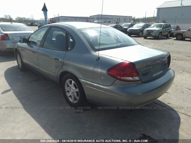 1FAFP56U27A137304 - 2007 FORD TAURUS SEL BLUE photo 3