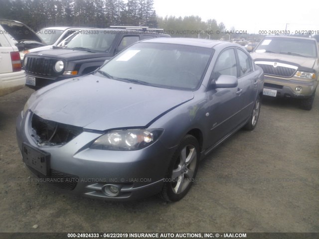 JM1BK323X51270219 - 2005 MAZDA 3 S SILVER photo 2