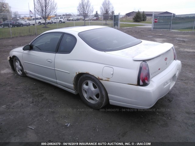 2G1WX12K639232227 - 2003 CHEVROLET MONTE CARLO SS თეთრი ფოტო 3