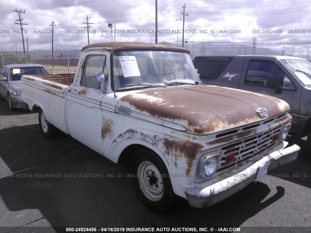 F10CR523472 - 1964 FORD F100 WHITE photo 1