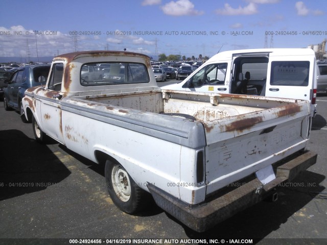 F10CR523472 - 1964 FORD F100 WHITE photo 3