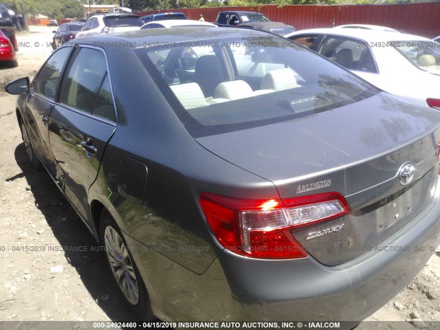 4T4BF1FK2DR287184 - 2013 TOYOTA CAMRY L/SE/LE/XLE 灰色 照片 3