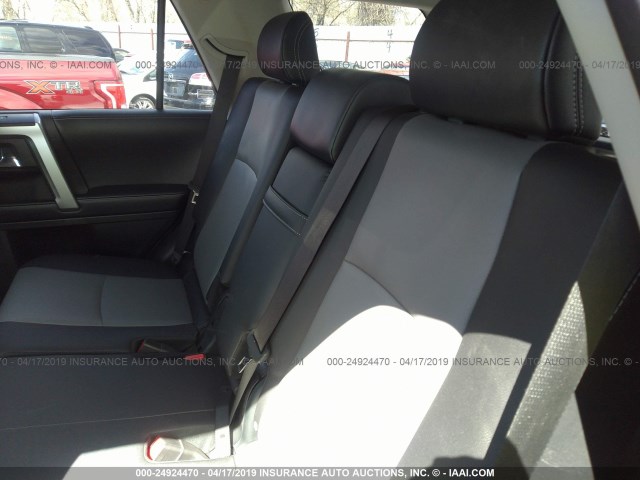 JTEBU5JR8J5582260 - 2018 TOYOTA 4RUNNER SR5 PREM/LTDL/TRAIL/TRD RED photo 8