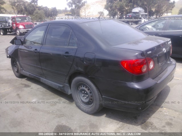 1NXBR32E77Z777153 - 2007 TOYOTA COROLLA CE/LE/S BLACK photo 3