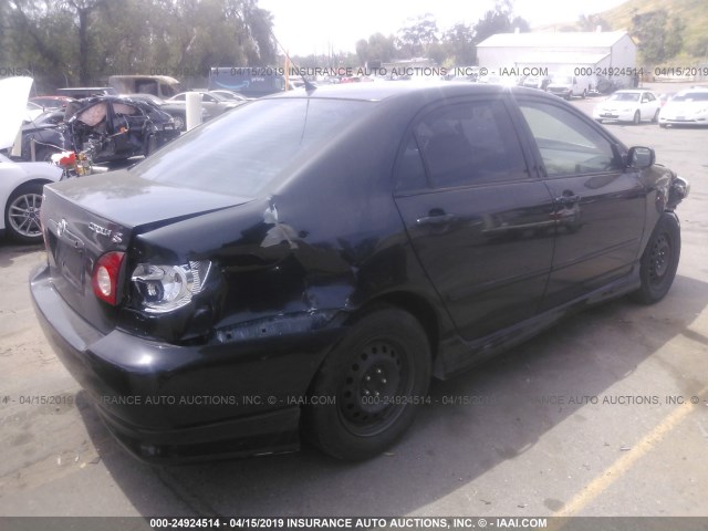 1NXBR32E77Z777153 - 2007 TOYOTA COROLLA CE/LE/S BLACK photo 4