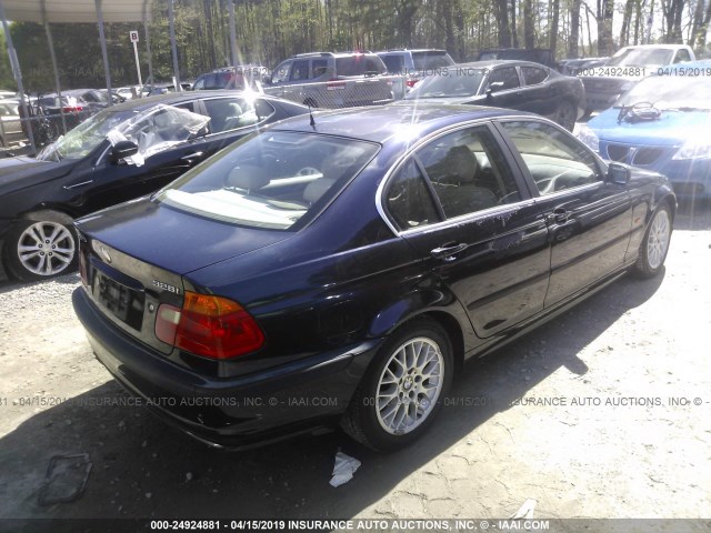 WBAAM5336XFR11336 - 1999 BMW 328 I AUTOMATIC BLUE photo 4