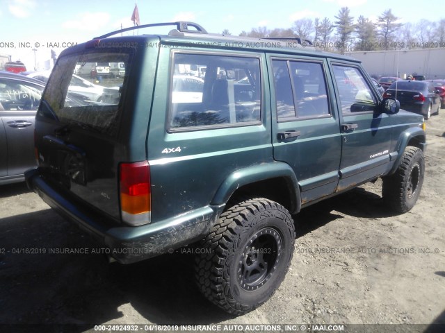 1J4FF68S3XL508869 - 1999 JEEP CHEROKEE SPORT/CLASSIC GREEN photo 4