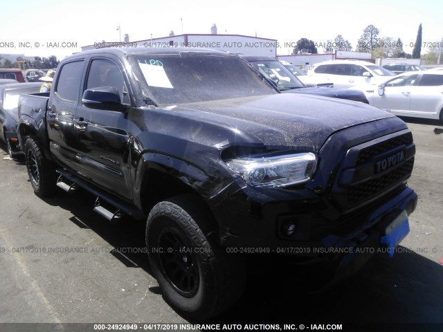 5TFCZ5ANXHX105321 - 2017 TOYOTA TACOMA DBL CAB/SR/TRDSPT/OR/PRO BLACK photo 1