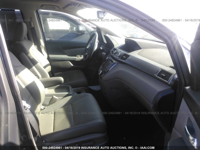 5FNRL5H63EB049254 - 2014 HONDA ODYSSEY EXL GRAY photo 5