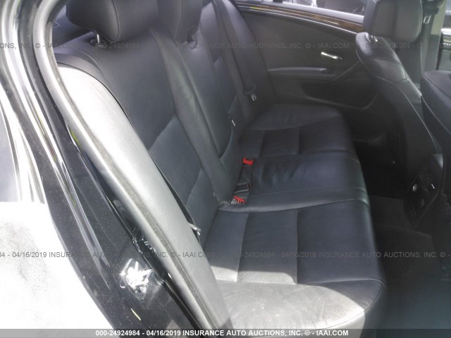 WBANW13538CZ77058 - 2008 BMW 535 I BLACK photo 8