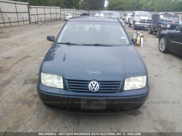 3VWSD69M51M093549 - 2001 VOLKSWAGEN JETTA GLS GREEN photo 6