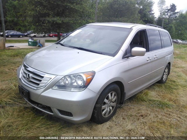 5FNRL38739B050102 - 2009 HONDA ODYSSEY EXL SILVER photo 2