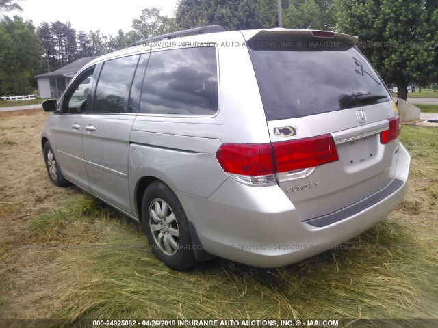 5FNRL38739B050102 - 2009 HONDA ODYSSEY EXL SILVER photo 3