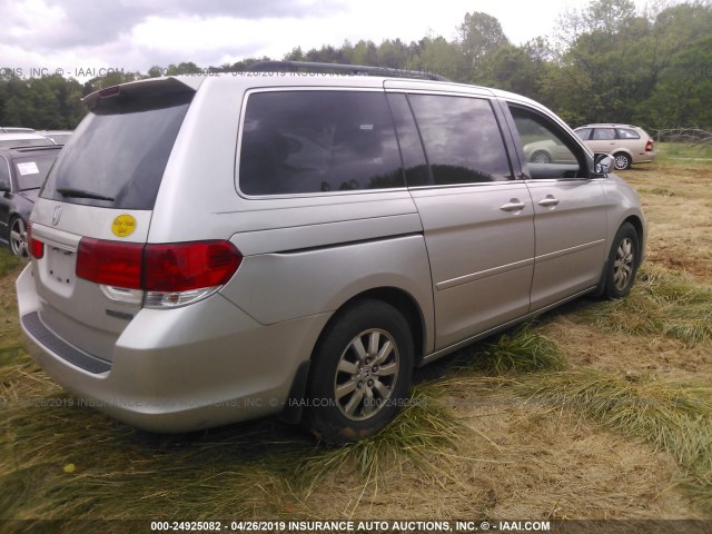 5FNRL38739B050102 - 2009 HONDA ODYSSEY EXL SILVER photo 4