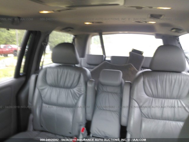 5FNRL38739B050102 - 2009 HONDA ODYSSEY EXL SILVER photo 8