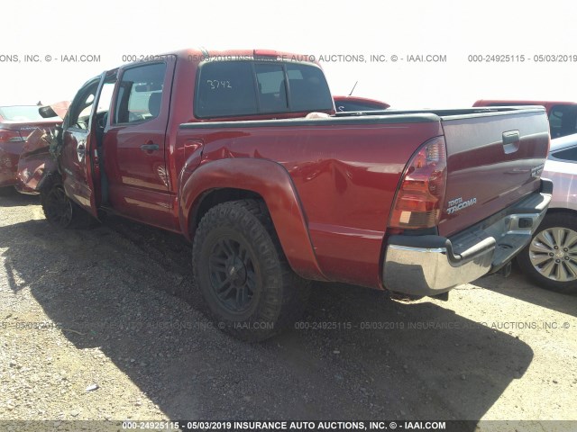 3TMJU62N48M067472 - 2008 TOYOTA TACOMA DOUBLE CAB PRERUNNER RED photo 3