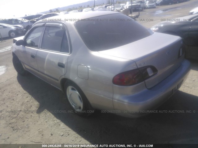 1NXBR12E6YZ409164 - 2000 TOYOTA COROLLA VE/CE/LE TAN photo 3