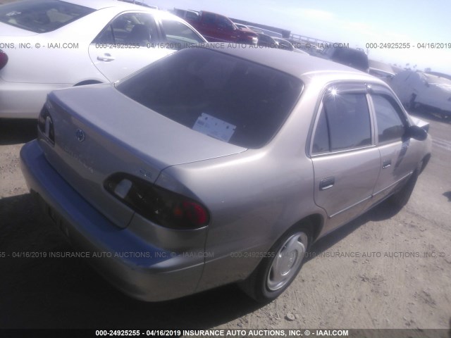 1NXBR12E6YZ409164 - 2000 TOYOTA COROLLA VE/CE/LE TAN photo 4