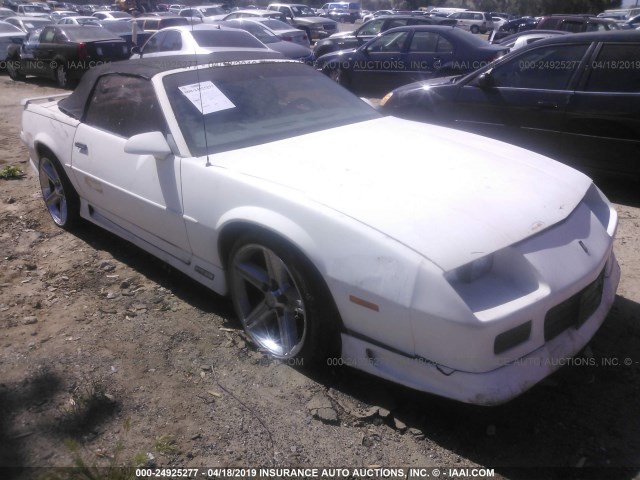 1G1FP33T9ML175888 - 1991 CHEVROLET CAMARO RS WHITE photo 1