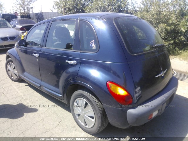 3C4FY48B63T595198 - 2003 CHRYSLER PT CRUISER CLASSIC BLUE photo 3