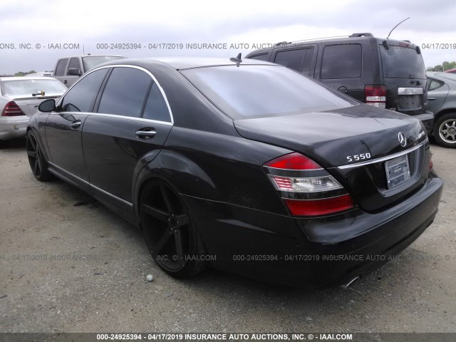 WDDNG71X79A251844 - 2009 MERCEDES-BENZ S 550 BLACK photo 3