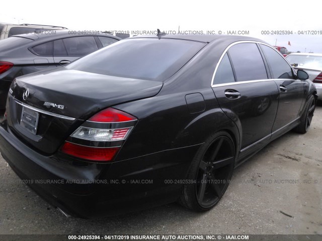 WDDNG71X79A251844 - 2009 MERCEDES-BENZ S 550 BLACK photo 4