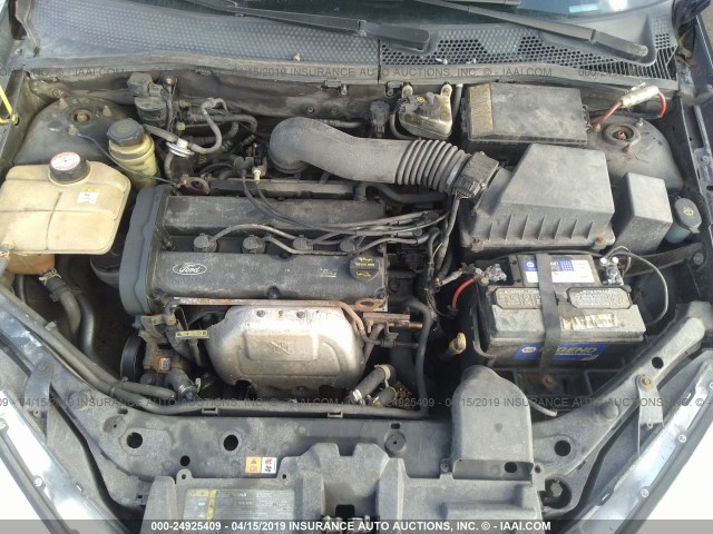 3FAFP31322R137000 - 2002 FORD FOCUS ZX3 BLACK photo 10