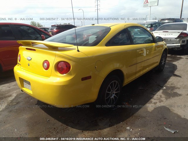 1G1AL18F687254673 - 2008 CHEVROLET COBALT LT YELLOW photo 4