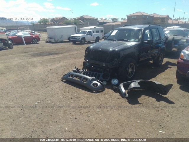 1J4GK48K63W665258 - 2003 JEEP LIBERTY SPORT/FREEDOM BLACK photo 2