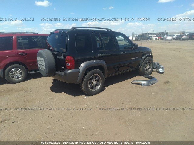 1J4GK48K63W665258 - 2003 JEEP LIBERTY SPORT/FREEDOM BLACK photo 4