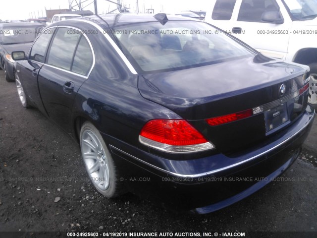 WBAGN63453DR08410 - 2003 BMW 745 LI BLUE photo 3